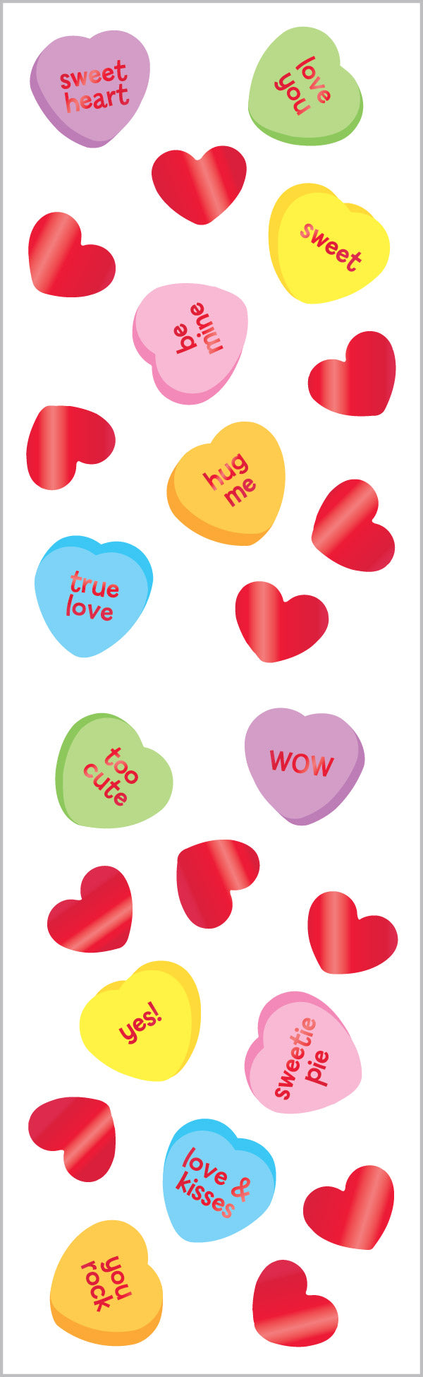 Candy Hearts, Reflections Stickers - Mrs. Grossman's
