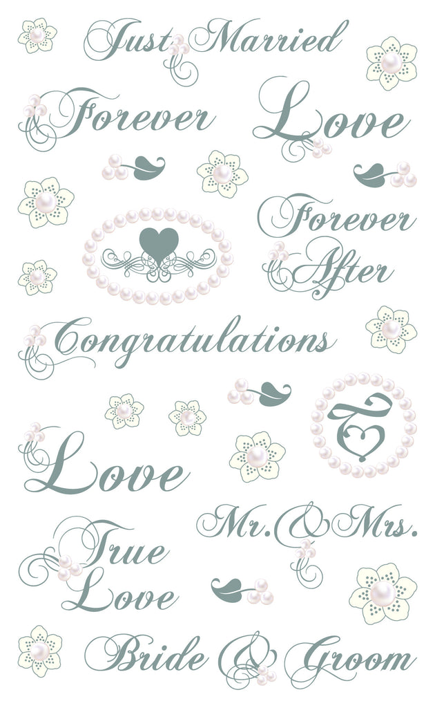 Wedding Phrases Stickers - Mrs. Grossman's