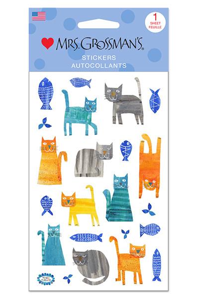 Collaged Cats Stickers - Mrs. Grossman's