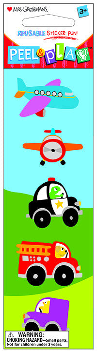 Peel & Play 2" Strip-Transportation Stickers - Mrs. Grossman's