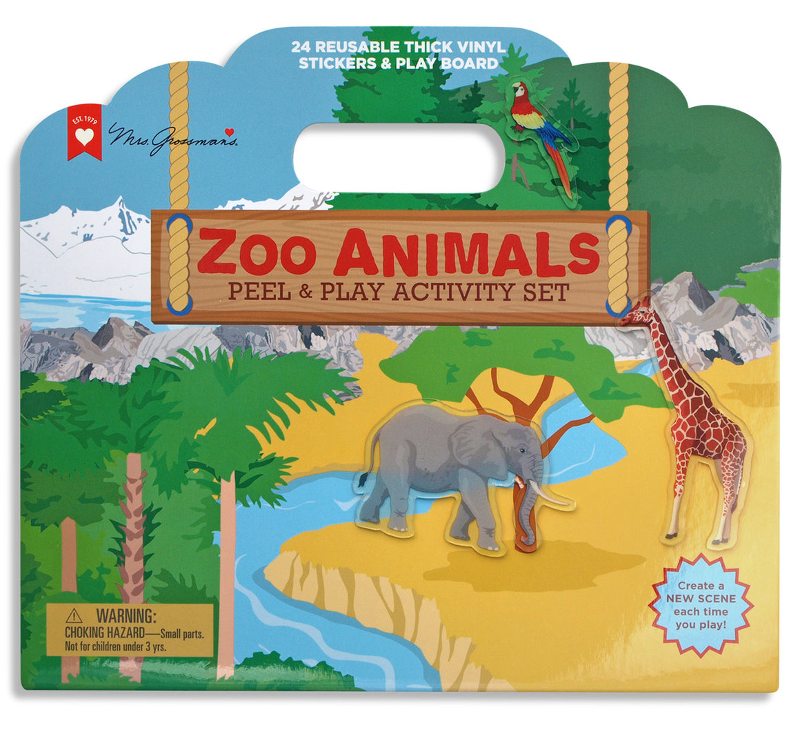 Zoo Animals Peel and Play Activity Set - Mrs. Grossman's
