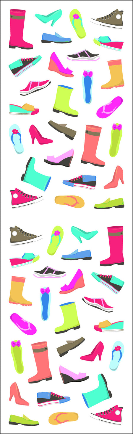 Shoes & Boots, micro, Sparkle Stickers - Mrs. Grossman's