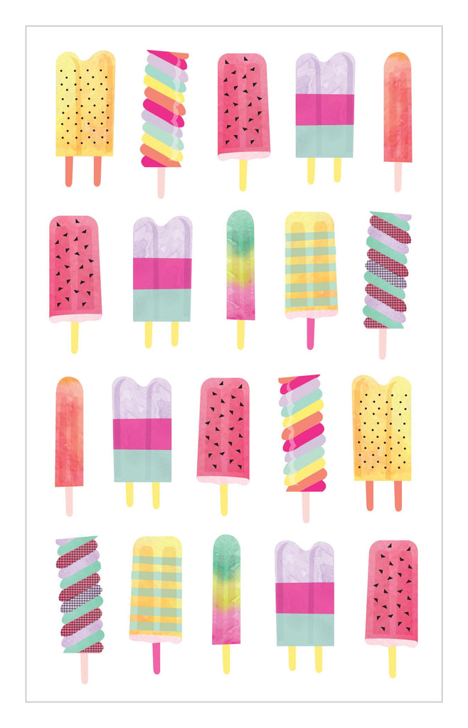 Watercolor Popsicles Stickers - Mrs. Grossman's