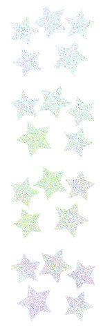 Stars, Silver, Sparkle Stickers - Mrs. Grossman's